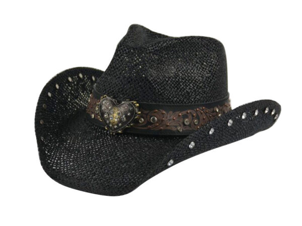 Straw Cowboy Hats black